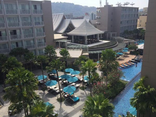 The view from our room at the Grand Mecure Patong Beach