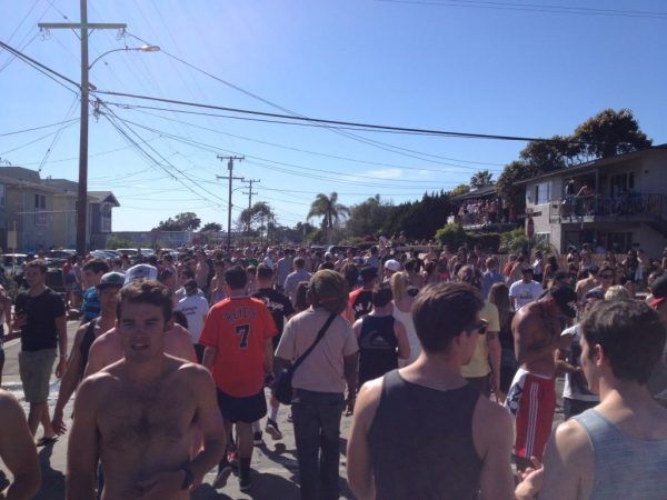 Del Playa Drive during Deltopia 2014